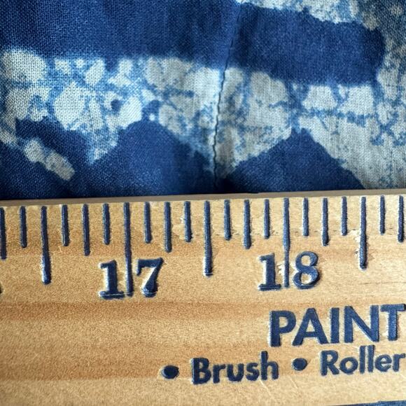 Bombay Paisley Kimono Poncho Top V Neck Womens L/XL Blue Printed Cotton - Picture 10 of 14